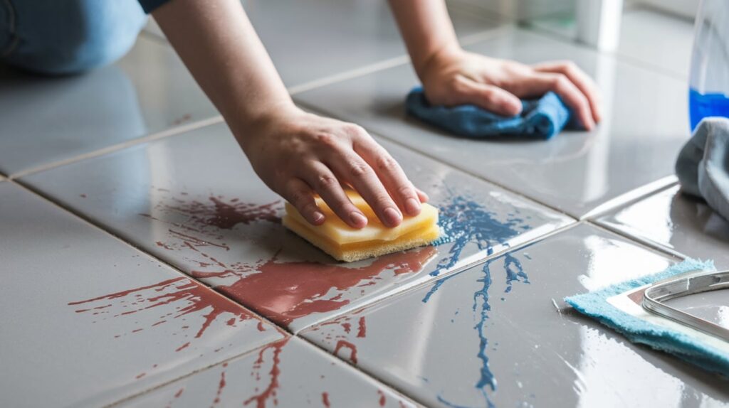How To Remove Paint Stains from Tile Floors?
