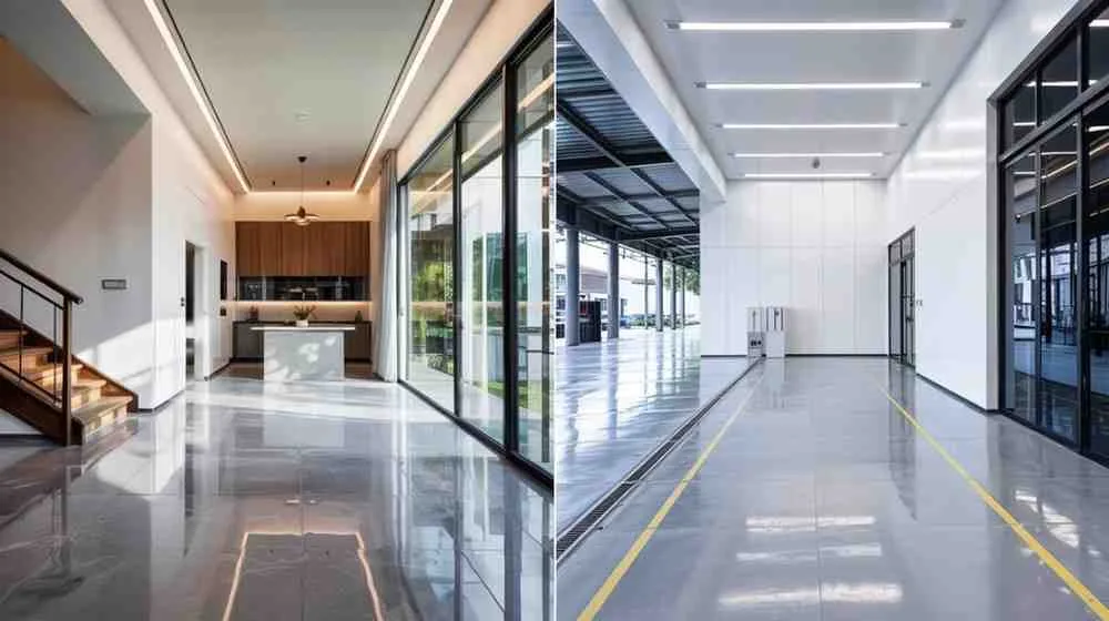 Commercial-grade floor finish