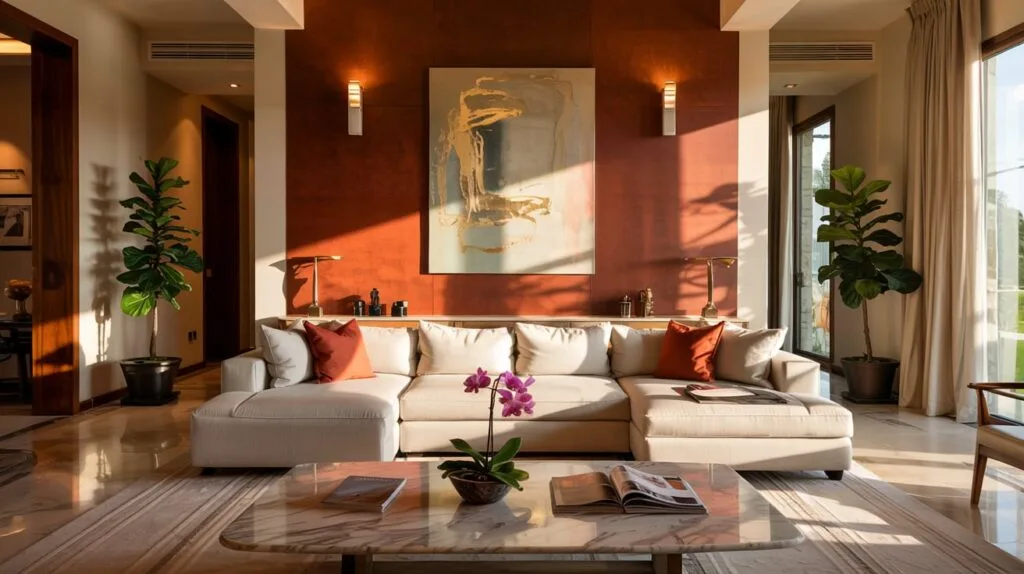 Why Accent Walls Are Perfect for Villa Living Rooms