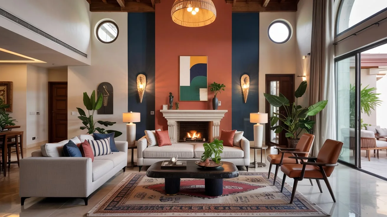 Why Accent Walls Are Perfect for Villa Living Rooms