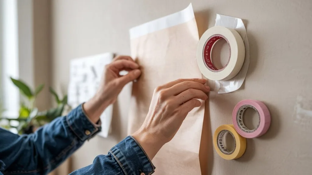 Stick Paper On The Wall