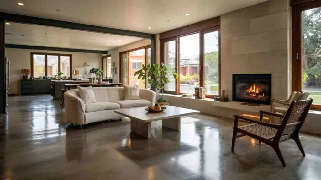Decorative home floor finish
